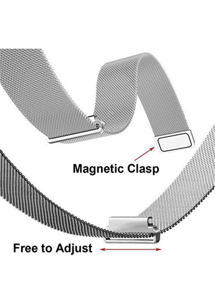 Huawei Watch Gt Gt2 Gt2 Pro Uyumlu Classic 22MM Çelik Manyetik Hasır Kordon 46MM Akıllı Pimli fiyatları