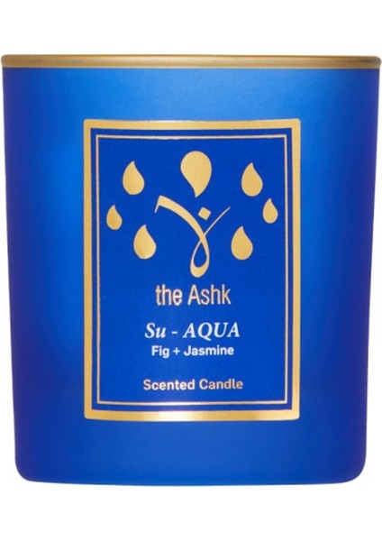 Balance Serisi Su Mum - 185GR Incir ve Yasemin Kokulu Organik El Yapımı Dekoratif Cam Mum