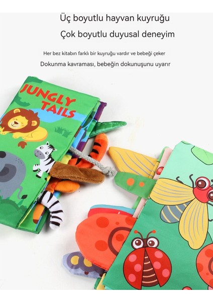 0-3 Yaş Arası Bebekler Bez Kitaplarını Isırabilir (Yurt Dışından) fırsatları