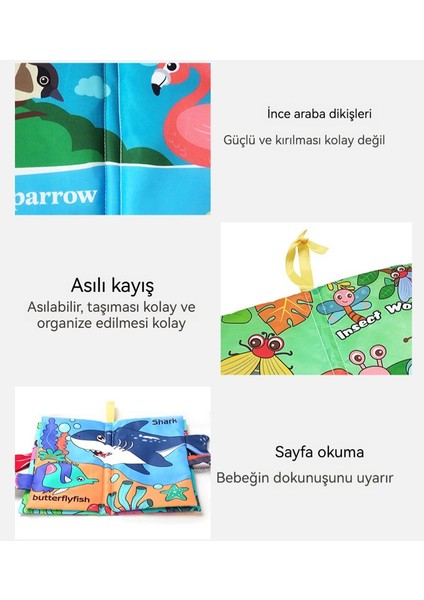 0-3 Yaş Arası Bebekler Bez Kitaplarını Isırabilir (Yurt Dışından) indirimleri