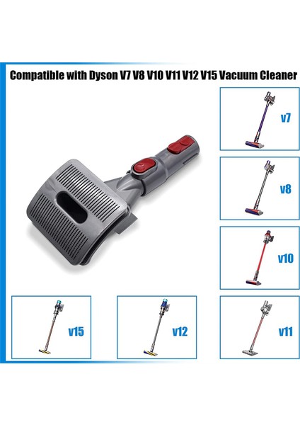 Groom Tool Köpek Evcil Hayvan Fırçası Vakum Aparatı V10 V11 V12 V15 V8 V7 Için Hızlı Çıkarma Dönüştürücü Adaptörlü (Yurt Dışından)