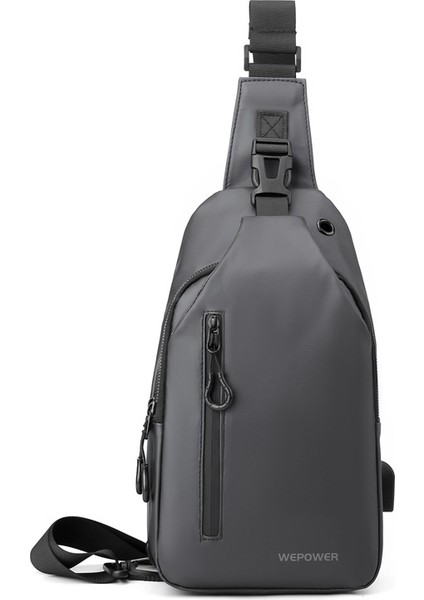 Yeni Erkek Göğüs Çantası, Gündelik Büyük Kapasiteli Omuz Çapraz Askılı Çanta, Kore Tarzı Motosiklet Çantası, Su Geçirmez Modaya Uygun Sırt Çantası (Yurt Dışından)