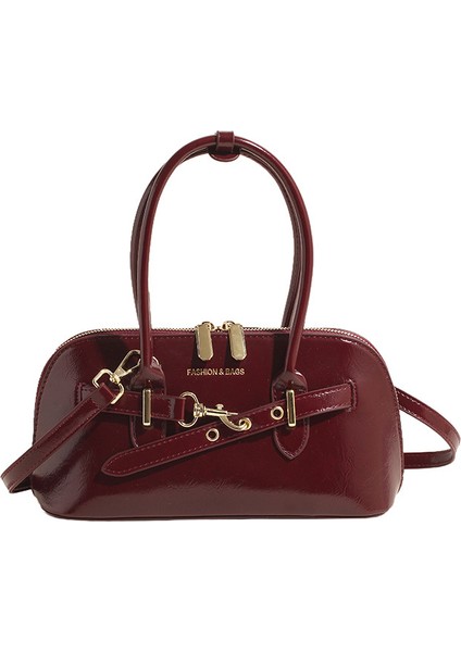 Moda Retro Koltuk Altı Kabuk Çanta Taşınabilir Banliyö Çantası Kadınlar Için Sonbahar Yeni Basit Büyük Kapasiteli Crossbody Çanta (Yurt Dışından)