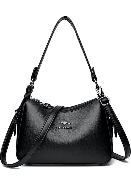 Kadın Çantası Yeni Orta Yaşlı Anne Çantası Büyük Kapasiteli Tote Çanta Kadın Omuz Crossbody Çantası (Yurt Dışından)