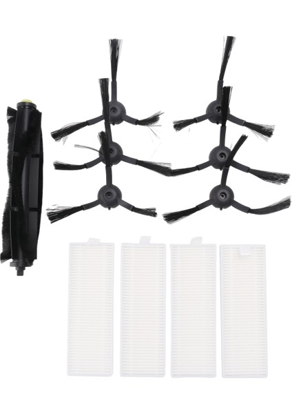 360 Robot Süpürge S10 X100 Max Yedek Parça Aksesuarları Ana Fırça Yan Filtre (Yurt Dışından)