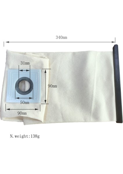 T10 T12 T10/1 T12/1 Için Elektrikli Süpürge Bez Torbası Yıkanabilir Toz Yedeği (Yurt Dışından) fiyatları