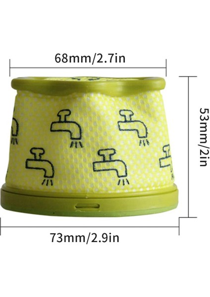 Adet Ev Tipi Cordzero A9 Elektrikli Süpürge Aksesuarları Filtre Mesh Temizleme (Yurt Dışından)