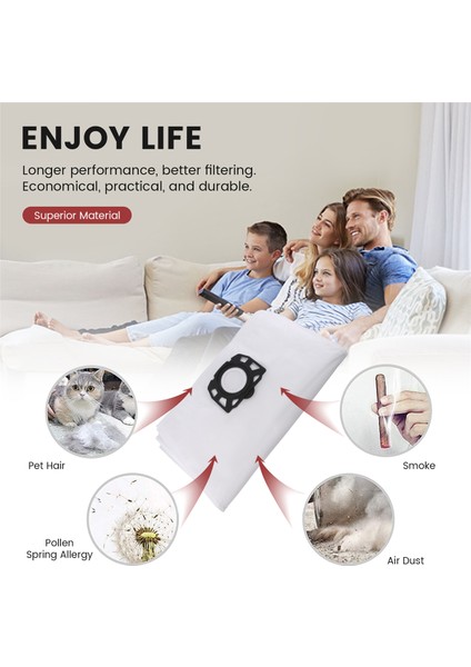 6 Adet Elektrikli Süpürge Toz Torbası Mv4 Mv5 Mv6 Wd4 Wd5 Wd6 WD4000-WD5999 (Yurt Dışından) fırsatları