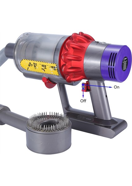 V6 V7 V8 V10 V11 Elektrikli Süpürge Için Tetik Kilidi Alt, Güç Düğmesi Aksesuarları, Parmağınızı Serbest Bırakın Gri 2 Adet (Yurt Dışından)