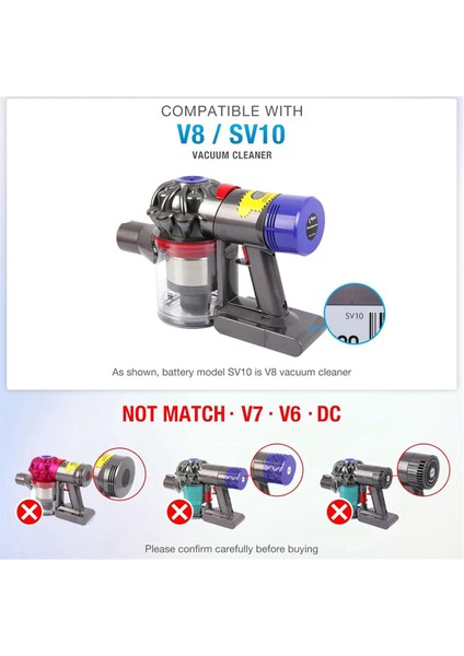 V8 SV10 Elektrikli Süpürge Servis Kasası Için Ana Gövde Montaj Muhafazası Değişimi (Yurt Dışından) modelleri