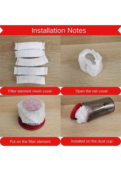 Tek Kullanımlık Elektrikli Süpürge Filtre Koruyucusu Yıkanabilir El Temizleyiciler Için Dokumasız (Yurt Dışından) modelleri