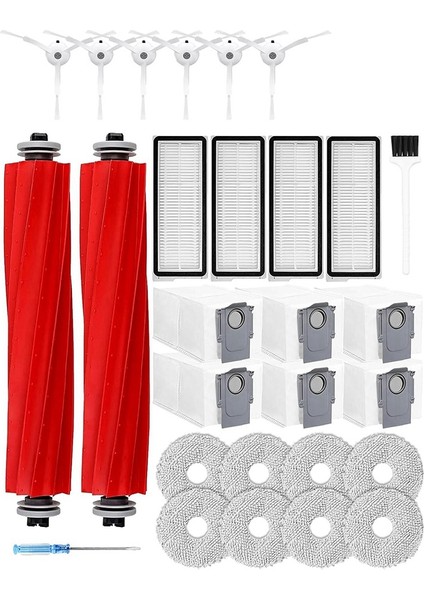Qrevo Pro Maxv Elektrikli Süpürge Için Yedek Parça Seti, Fırçalar, Filtreler, Paspas Pedleri Vb. Dahil 29 Parça. (Yurt Dışından)