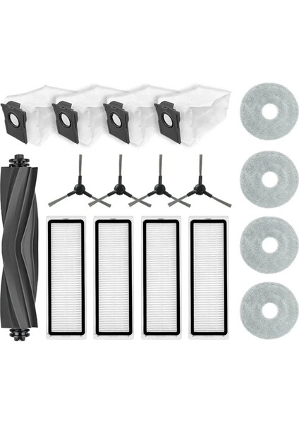 Bot L10S Plus Yedek Parça Aksesuarları Ana Yan Fırça Filtre Paspas Bezi Toz Torbası (Yurt Dışından)