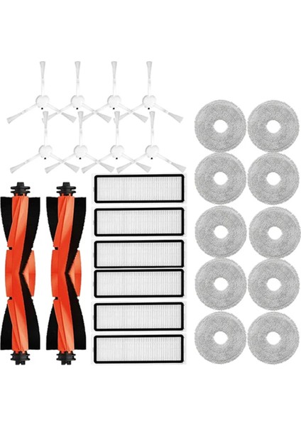 Robot Süpürge S10 Plus / S10+ B105 Temizleyici Ana Yan Fırça Filtre Paspas Bezi Yedek Parçaları (Yurt Dışından)