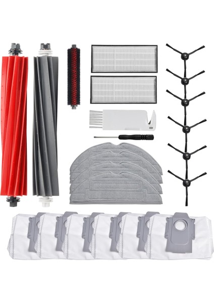 S8 Pro Ultra S8+ Ana Yan Fırça Filtre Toz Torbası Yedek Robot Süpürge Parçaları Için Aksesuarlar (Yurt Dışından)