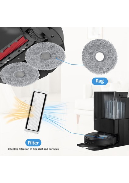 Aksesuarları, Yedek Parçalar Robot Süpürge Aksesuar Seti, Ana Fırça, Mendiller, Toz Torbaları, Filtreler (Yurt Dışından) indirimleri