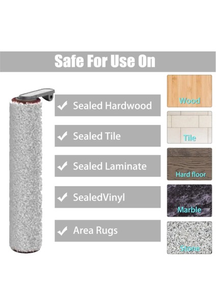 H12 Pro Yıkama Zemin Makinesi Elektrikli Süpürge Aksesuarları Için 4 Adet Parça Yıkanabilir Filtre Ana Silindir Fırça (Yurt Dışından) modelleri