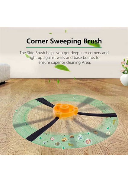 DN620 DN621 DH35 DH36 DH43 DH45 K600 K700 Robot Süpürge Yedek Parçaları Için 8 Adet Yan Fırça (Yurt Dışından) modelleri