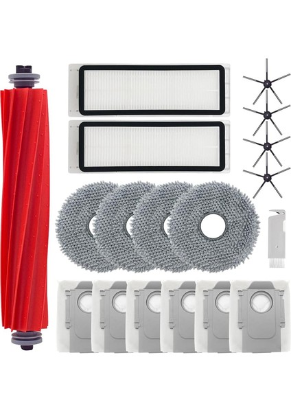 Q / P10 A7400RR Elektrikli Süpürge Ana Yan Fırça Filtre Paspas Bezleri Toz Torbası Yedek Parçaları (Yurt Dışından)