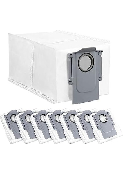 Q Robot Süpürge ile Uyumlu 8 Paket Toz Torbası, Büyük Kapasiteli Tek Kullanımlık Yedek (Yurt Dışından)