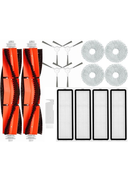 Robot Süpürge S10+ / S10 Plus Yedek Parçalar Aksesuarlar Ana Yan Fırça Filtre Paspas Bez Bez Pedler (Yurt Dışından)