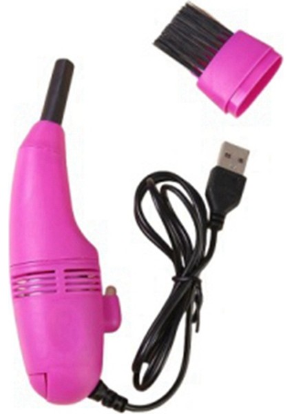Bilgisayar Süpürgesi, Klavye Temizleyici Mini USB Dikiş Makinesi Gül Kırmızı (Yurt Dışından)