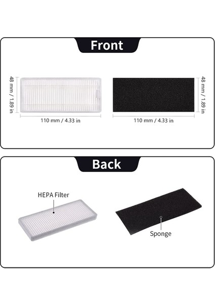 Robovac 11S 15T 30 30C 15C 12 25C 35C Için Yedek Filtreler, Robot Süpürge Parçaları Aksesuarları, 9'lu Paket (Yurt Dışından) fırsatları