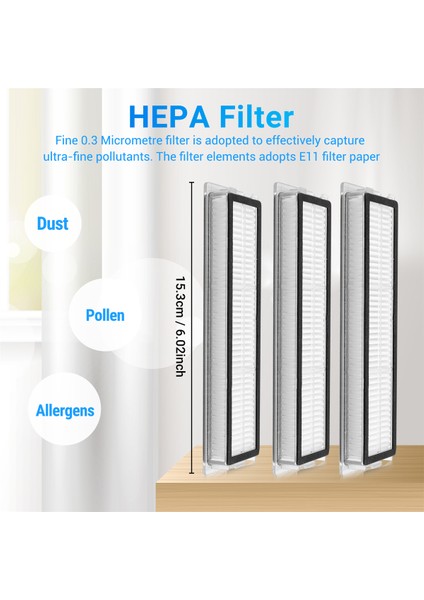 Dream Bot L10 Pro D9 Robot Süpürge Aksesuarları Filtresi Için 3 Adet (Yurt Dışından) indirimleri