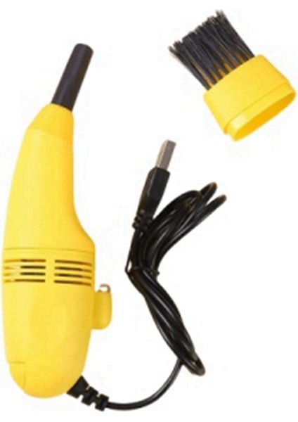 Bilgisayar Süpürgesi, Klavye Temizleyici Mini USB Dikiş Makinesi Sarı (Yurt Dışından)
