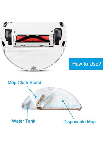 S6, S6 Maxv, Pure, E5, E4, S5 Max, S5, E35 E2 Robot Süpürge Parçaları Için 50 Adet Tek Kullanımlık Paspas Bezi (Yurt Dışından) indirimleri