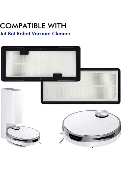 Jet Bot Aı+ ve Bot+ Elektrikli Süpürgeler Için 2 Adet Yıkanabilir Yedek Filtre, VR30T85513W/AA Robot'a Uygun (Yurt Dışından) modelleri