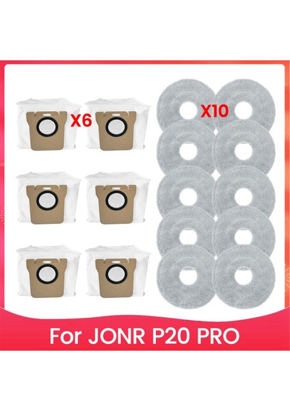 P20 Pro Elektrikli Süpürge Parçaları Paspas Bezi Toz Torbası Aksesuarları (Yurt Dışından)