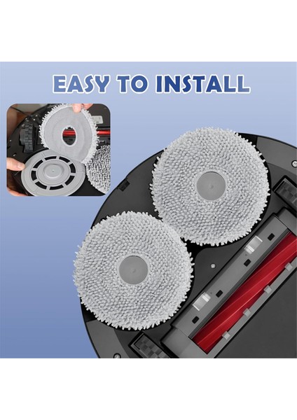 /qrevo Pro/qrevo S/qrevo Curv/qrevo Maxv Robot Süpürge Mikrofiber Paspas Bezi (Yurt Dışından) modelleri