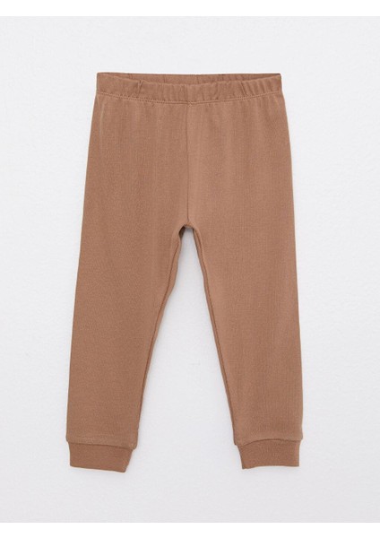 Beli Lastikli Pamuklu Erkek Bebek Pijama Alt 2'li