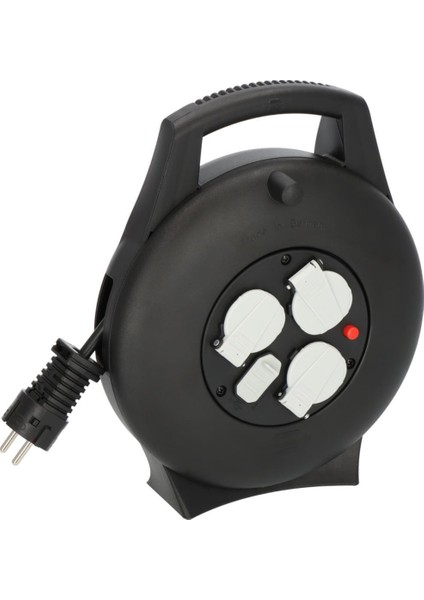 Vario Line 2 USB Iq Hızlı Şarj Özellikli 3 Soketli Kaçak ve Ani Isınma Sigorta Şalterli 10 M. Makaralı Kablo