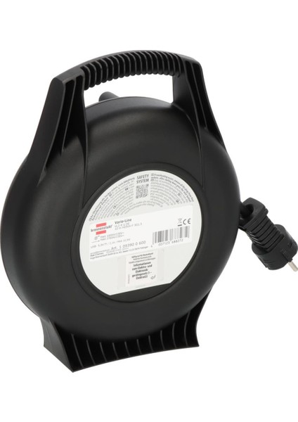Vario Line 2 USB Iq Hızlı Şarj Özellikli 3 Soketli Kaçak ve Ani Isınma Sigorta Şalterli 10 M. Makaralı Kablo