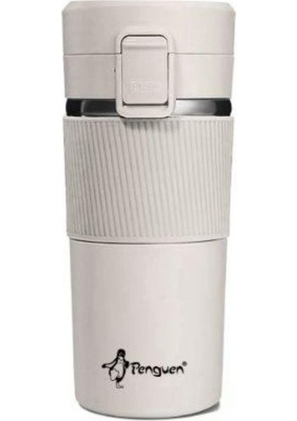 -3023 Krem Mug Termos 400 ml