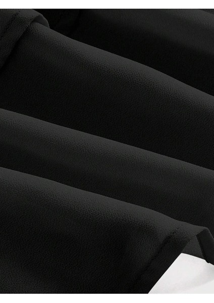 2'li Siyah ve Beyaz Iki Katlı Yüksek Bel Fırfırlı Etek modelleri