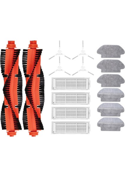 Robot Vakum Mop 2s 3c Mi P Bezleri Ana Yan Fırça Filtresi XMSTJQR2S STYJ02YM Parçaları (Yurt Dışından)