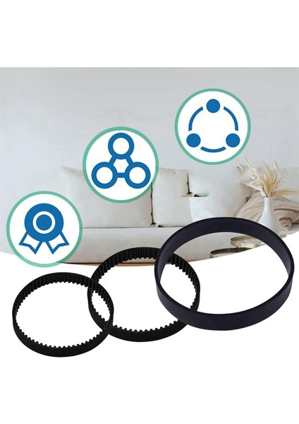 Proheat 2x Revolution Temizleyici Modelleri 1986,1964,2007,2007P Için 6 Adet Yedek Vakum Kayışı Seti (Yurt Dışından) indirimleri