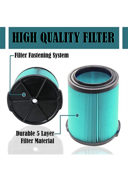 VF6000 Islak/kuru 5-20 Galonluk Vakumlar Için 4 Adet 5 Katmanlı Yedek Vakum Filtresi (Yurt Dışından) indirimleri