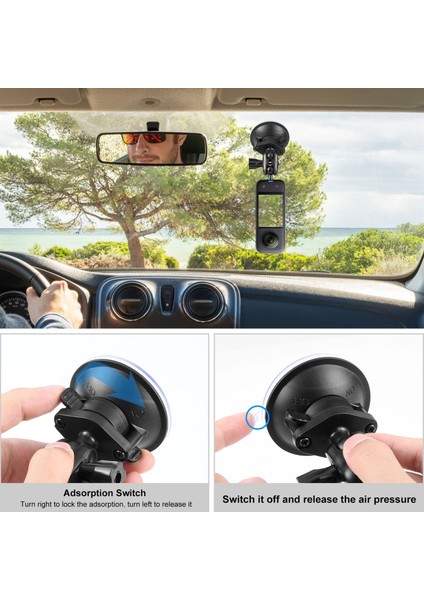 INSTA360 X4-3-2 Araç Vantuzlu Tutucu