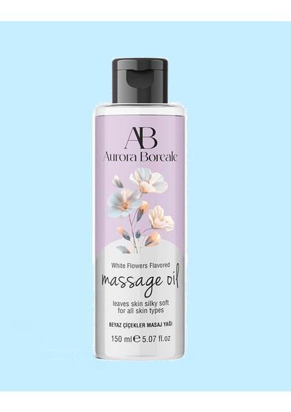 Beyaz Çiçek Aromalı Masaj Yağı 150 ml