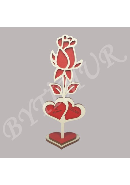 Düğün Nişan Nikah Kına Söz Hediyelik Tomurcuk Gül Model İki Kalp Süslü Kutu 15 Adet fiyatları