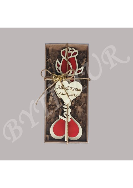 Düğün Nişan Nikah Kına Söz Hediyelik Tomurcuk Gül Model Love Süslü Kutu 15 Adet indirimleri