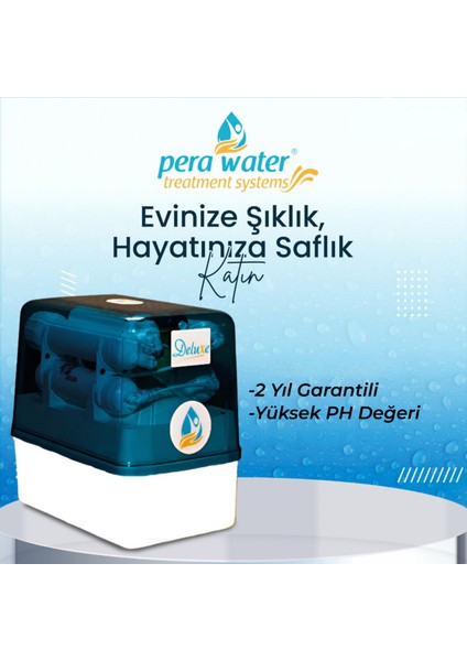 Deluxe 7 Aşamalı +3 Lü Ön Filtre Seti Pompasız Su Arıtma Cihazı indirimleri