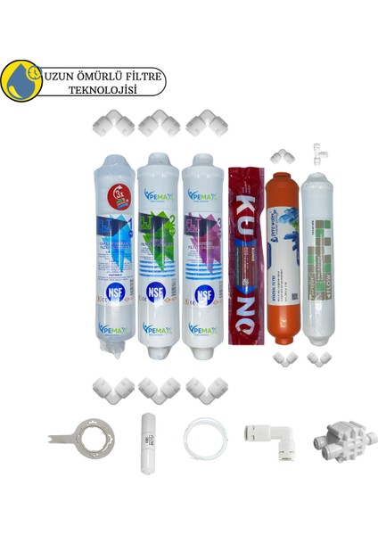 Pws Kapalı Kasa Su Arıtma Cihazlarına Uygun Sertifikalı 6 lı Lg Kuno Mebran Purefer+Mineral