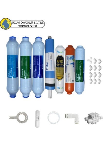 Fluxtek Kapalı Kasa Su Arıtma Cihazlarına Sertifikalı 7lı Pera Water Mineral Pallas Mebran