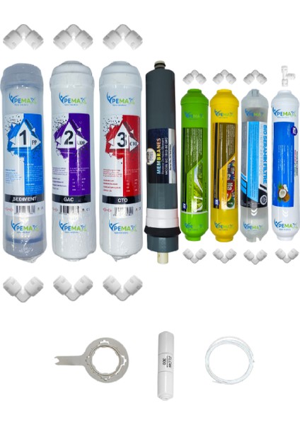 Pws Kapalı Kasa Su Arıtma Cihazları Std 8li Platinium Mebran Alkali+Mineral+Detox+Tatlandırıcı Set