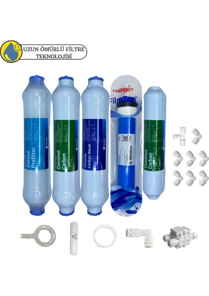 Fluxtek Kapalı Kasa Su Arıtma Cihazlarına Uluslar Arası Sertifikalı 5li Filmtec Dupon Mebran